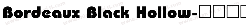 Bordeaux Black Hollow字体转换